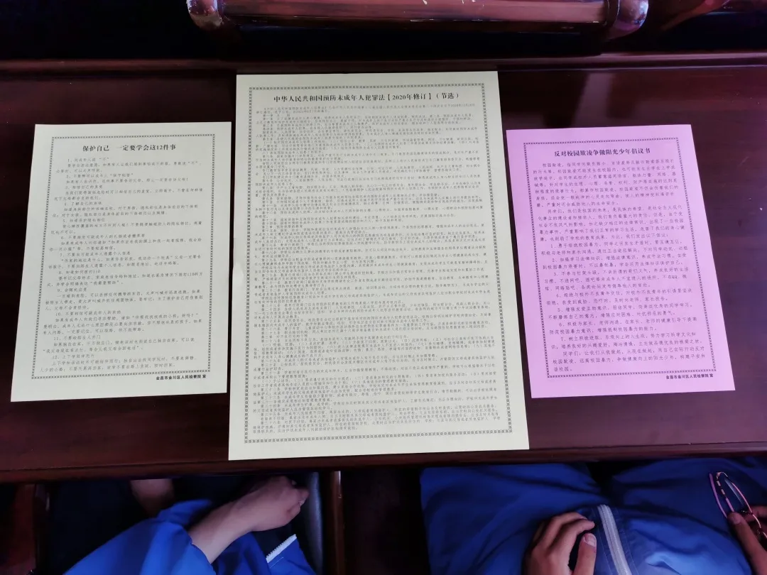 【我为群众办实事】预防未成年人犯罪法治进校园之金川区宁远中学