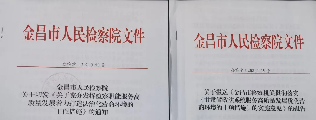 【年度工作】金昌市人民检察院第二检察部2021年度工作简述